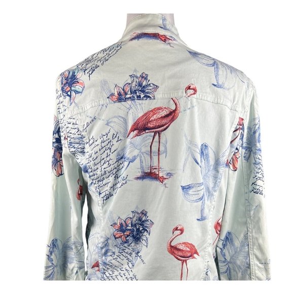 Chico's Women's Light Denim Design Jacket Size L - Picture 5 of 9